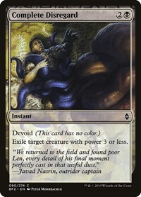 Complete Disregard - Battle for Zendikar - NM