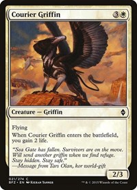 Courier Griffin - Battle for Zendikar - NM