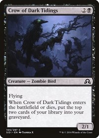 Crow of Dark Tidings - Shadows over Innistrad - NM