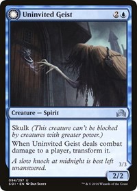 Uninvited Geist - Shadows over Innistrad - NM
