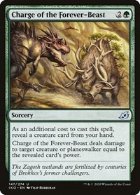Charge of the Forever-Beast - Ikoria: Lair of Behemoths - NM