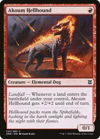 Akoum Hellhound - Zendikar Rising - NM