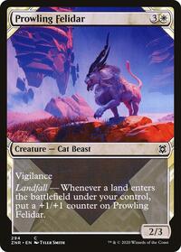 Prowling Felidar (Showcase) - Zendikar Rising - NM