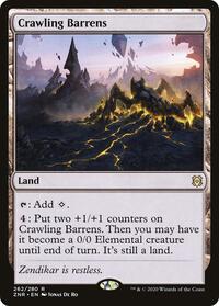 Crawling Barrens - Zendikar Rising - NM