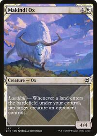 Makindi Ox (Showcase) - Zendikar Rising - NM