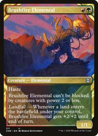Brushfire Elemental (Showcase) - Zendikar Rising - NM