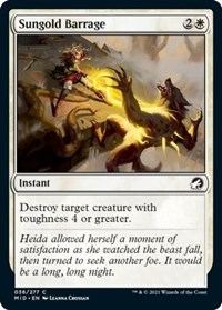 Sungold Barrage - Innistrad: Midnight Hunt - NM