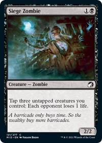 Siege Zombie - Innistrad: Midnight Hunt - NM