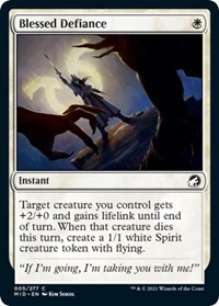 Blessed Defiance - Innistrad: Midnight Hunt - NM