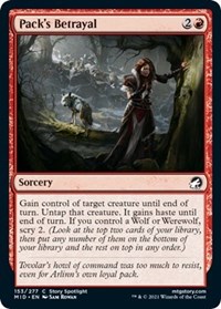 Pack's Betrayal - Innistrad: Midnight Hunt - NM
