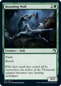 Bounding Wolf - Innistrad: Midnight Hunt - NM