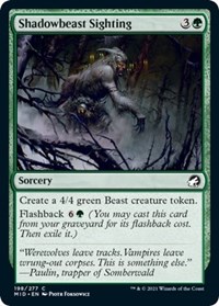 Shadowbeast Sighting - Innistrad: Midnight Hunt - NM