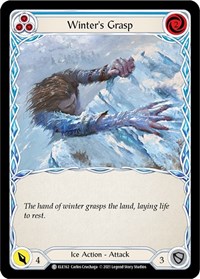 Winter's Grasp (Blue) - Tales of Aria - Unlimited Rainbow Foil - NM