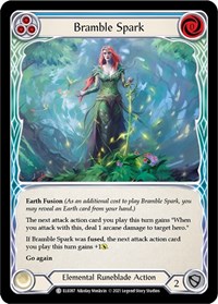 Bramble Spark (Blue) - Tales of Aria - Unlimited Rainbow Foil - NM