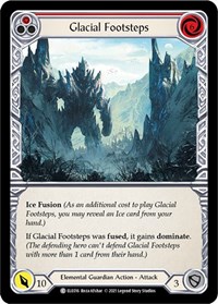 Glacial Footsteps (Red) - Tales of Aria - Unlimited Rainbow Foil - NM