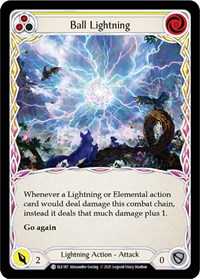 Ball Lightning (Yellow) - Tales of Aria - Unlimited Rainbow Foil - NM
