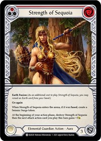 Strength of Sequoia (Red) - Tales of Aria - Unlimited Rainbow Foil - NM