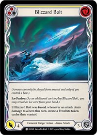 Blizzard Bolt (Yellow) - Tales of Aria - Unlimited Rainbow Foil - NM