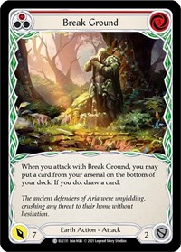 Break Ground (Red) - Tales of Aria - Unlimited Rainbow Foil - NM