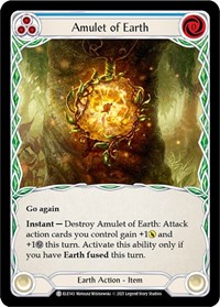 Amulet of Earth - Tales of Aria - Unlimited Rainbow Foil - NM