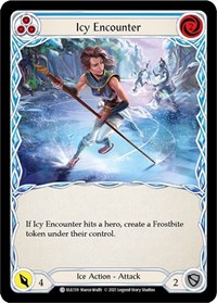 Icy Encounter (Blue) - Tales of Aria - Unlimited Rainbow Foil - NM
