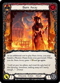 Burn Away - Uprising - Rainbow Foil NM