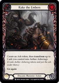 Rake the Embers (Yellow) - Uprising - Rainbow Foil NM