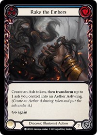 Rake the Embers (Blue) - Uprising - Rainbow Foil NM