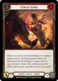 Critical Strike (Red) - Uprising - Rainbow Foil NM