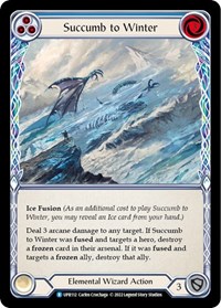Succumb to Winter (Blue) - Uprising - NM