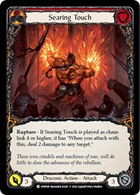 Searing Touch - Uprising - Rainbow Foil NM