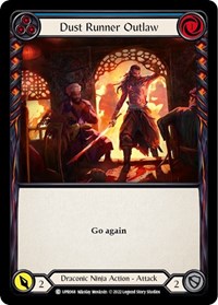Dust Runner Outlaw (Blue) - Uprising - Rainbow Foil NM