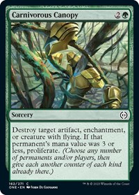 Carnivorous Canopy - Phyrexia: All Will Be One - NM