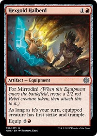 Hexgold Halberd - Phyrexia: All Will Be One - NM