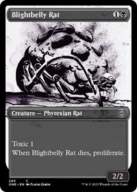 Blightbelly Rat (Showcase) - Phyrexia: All Will Be One - NM