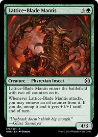 Lattice-Blade Mantis - Phyrexia: All Will Be One - NM
