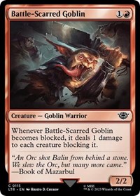 Battle-Scarred Goblin - UB: Lord of the Rings - NM
