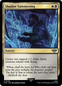 Shadow Summoning - UB: Lord of the Rings - NM