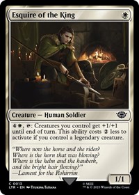 Esquire of the King - UB: Lord of the Rings - NM