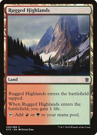 Rugged Highlands - Khans of Tarkir - NM