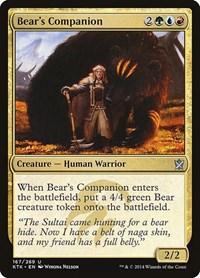 Bear's Companion - Khans of Tarkir - NM