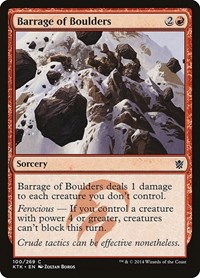 Barrage of Boulders - Khans of Tarkir - NM