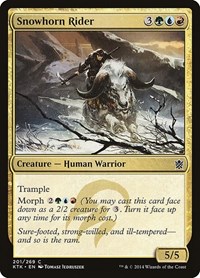Snowhorn Rider - Khans of Tarkir - NM