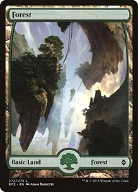 Forest (272) - Full Art - Battle for Zendikar - NM