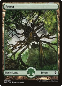 Forest (273) - Full Art - Battle for Zendikar - NM