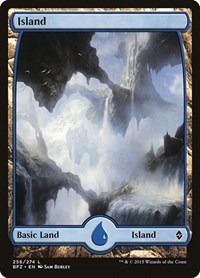 Island (256) - Full Art - Battle for Zendikar - NM