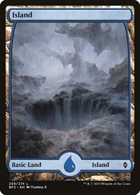 Island (259) - Full Art - Battle for Zendikar - NM