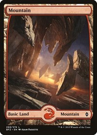 Mountain (268) - Full Art - Battle for Zendikar - NM