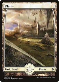 Plains (253) - Full Art - Battle for Zendikar - NM
