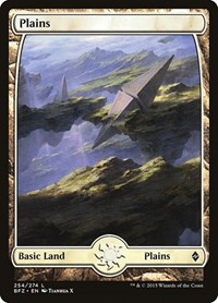 Plains (254) - Full Art - Battle for Zendikar - NM